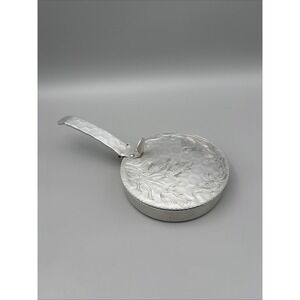 Vintage‎ Etched Hammered Aluminum Kraftware 6.5" Silent Butler